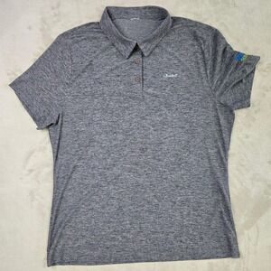 Women's Golf Polo Size XL Gray Heathered Short Sleeve Collared‎  Shirt Myrtle